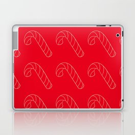 Christmas Pattern with Candy Cane in Hand Drawn Style 02 Laptop Skin
