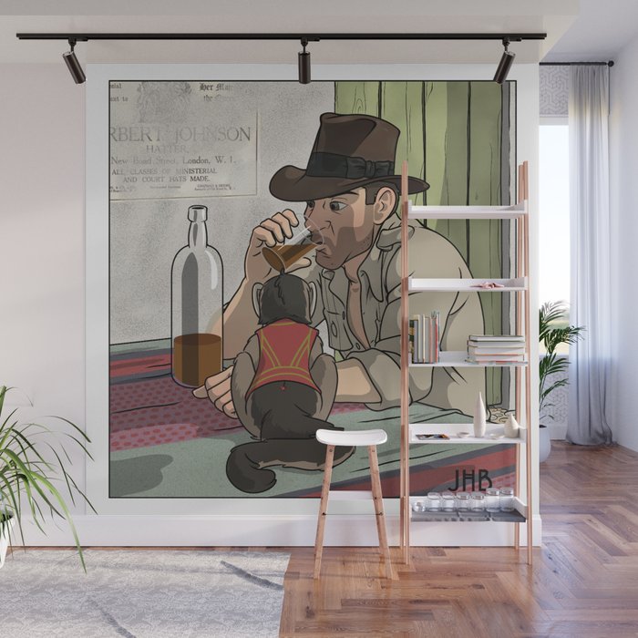 Indiana Jones in the Streets of Ciaro  Wall Mural