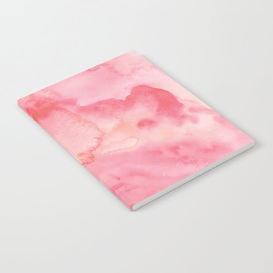 Watercolor Pink Notebook