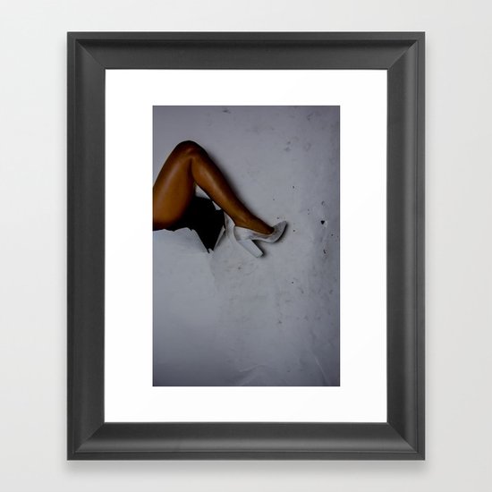 LEG THROUGH VOID Framed Art Print