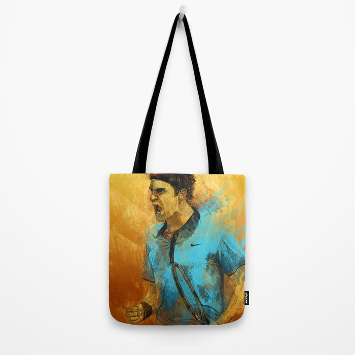 Roger Federer Tote Bag by freshdoodle | Society6
