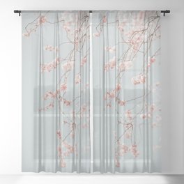 Cherry Blossom Sheer Curtain