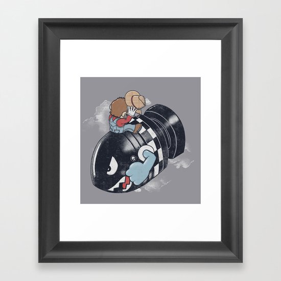 Love The Bomb Framed Art Print