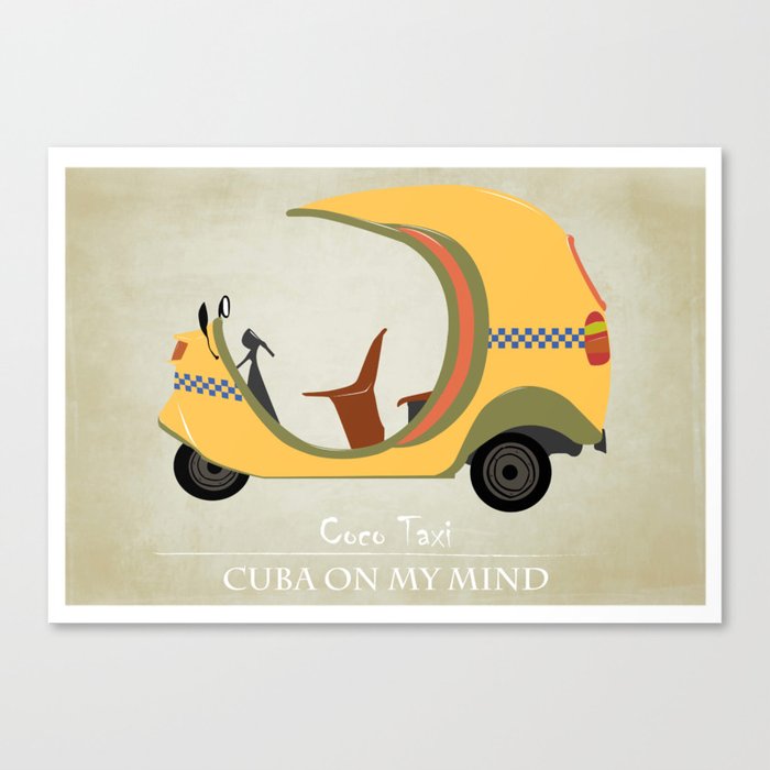 Coco Taxi - Cuba in my mind Canvas Print