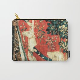 Medieval baby unicorn art Carry-All Pouch