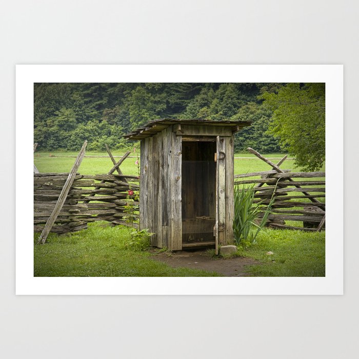 Old Outhouse Art Print Home Decor Wall Art Poster Home Decor Garden Poster