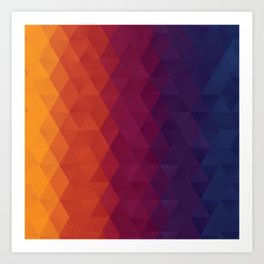 Color Pattern Art Print | Black, Fade, Ombre, Cool, Gradient, Red, Color, Graphicdesign, Cute, Blue 