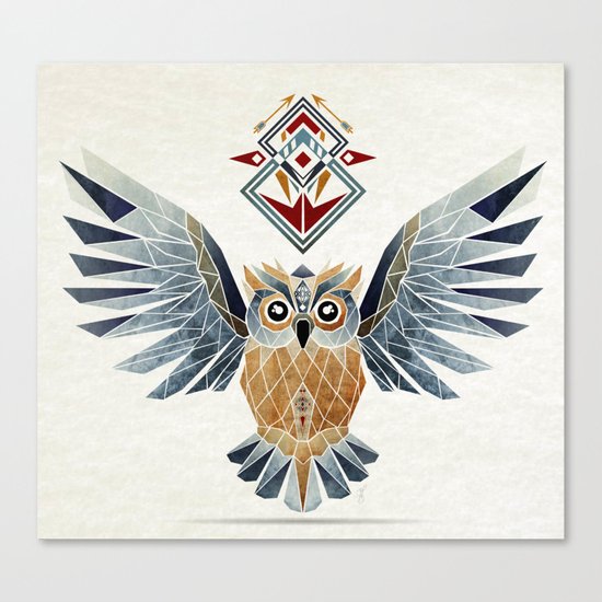 owl winter Canvas Print