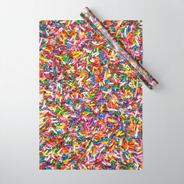 Rainbow Sprinkles Sweet Candy Colorful Wrapping Paper | Children, Sprinkle, Jimmies, Sprinkles, Desserts, Cakes, Birthday, Pink, Abstract, Colorful 