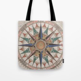 Historical Nautical Compass (1543) Tote Bag