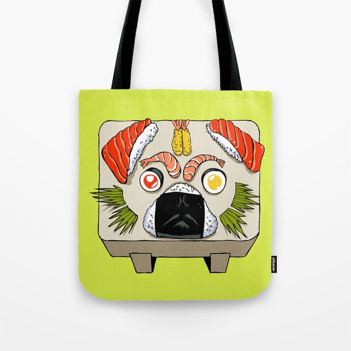 Pug Sushi Tote Bag