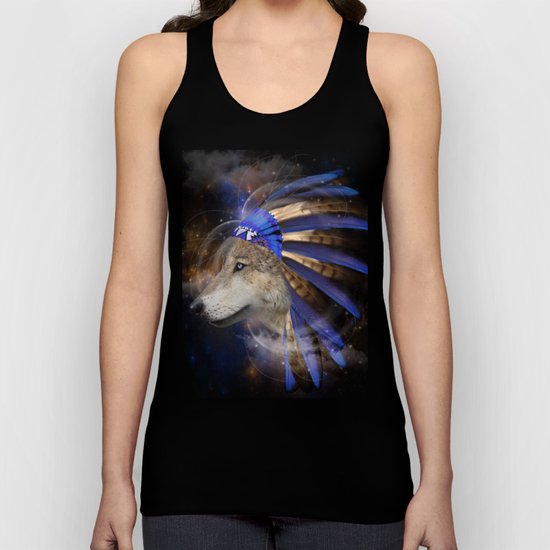 Fight For What You Love (Chief of Dreams: Wolf) Tribe Series Unisex Tank Top