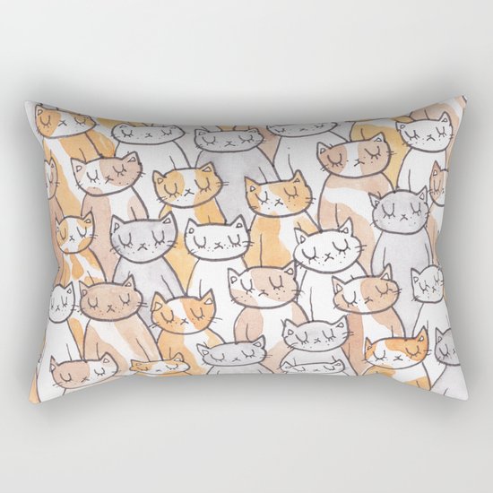 Sleepy Cats Rectangular Pillow