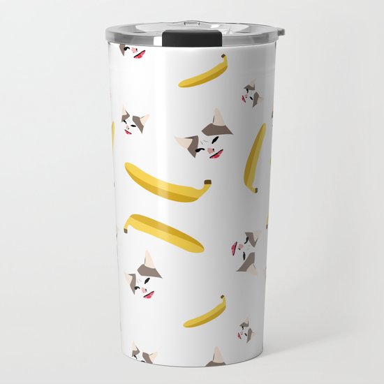 Cat No Banana Travel Mug By Shilat Society6