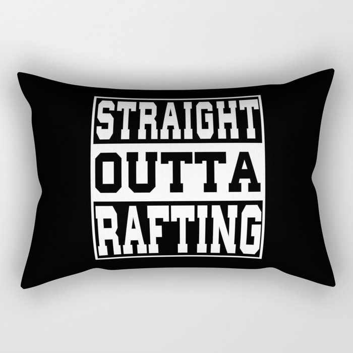 Rafting Saying Funny Rectangular Pillow