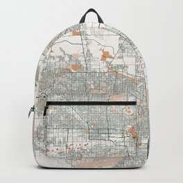 Phoenix City Map of Arizona, USA - Bohemian Backpack