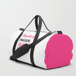 Muscles & Mascara Gym Quote Duffle Bag