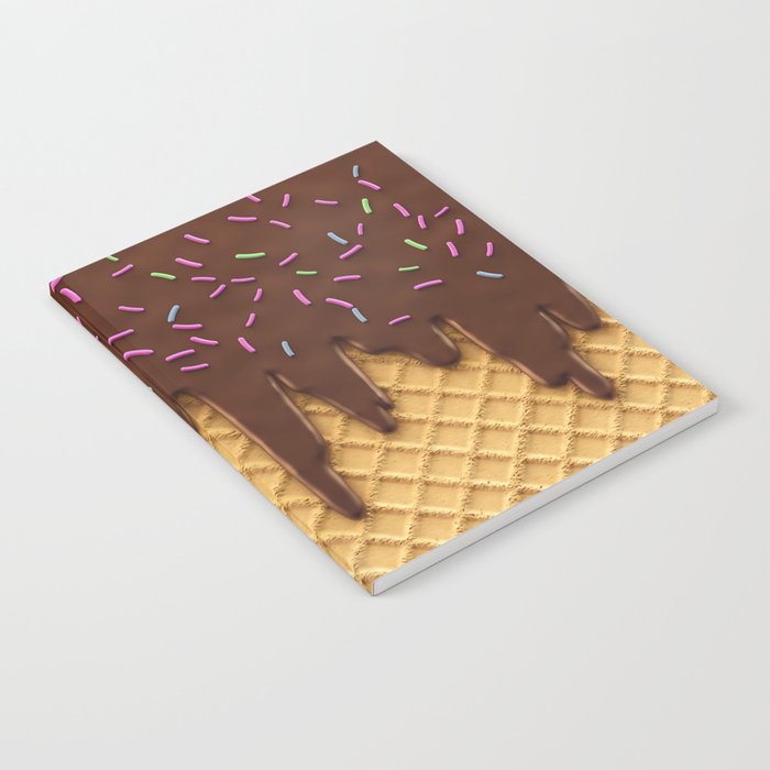 Melting Chocolate Lover Ice Cream Sweet Tooth Candy Notebook