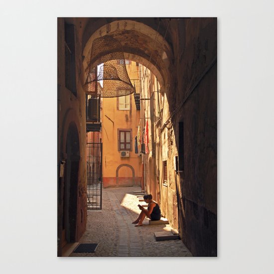 ARCHWAY - Sardinian fish traps - Sardinia Canvas Print
