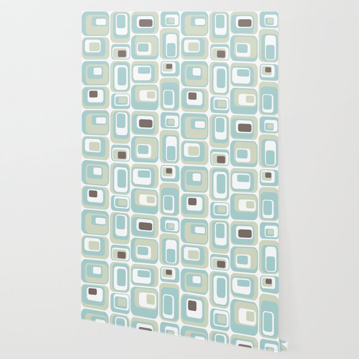 Retro Rectangles Mid Century Modern Geometric Vintage Style