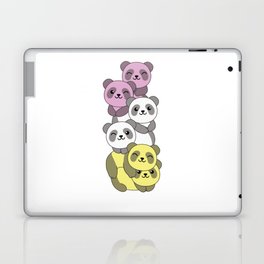 Twink Flag Pride Lgbtq Cute Panda Pile Laptop Skin