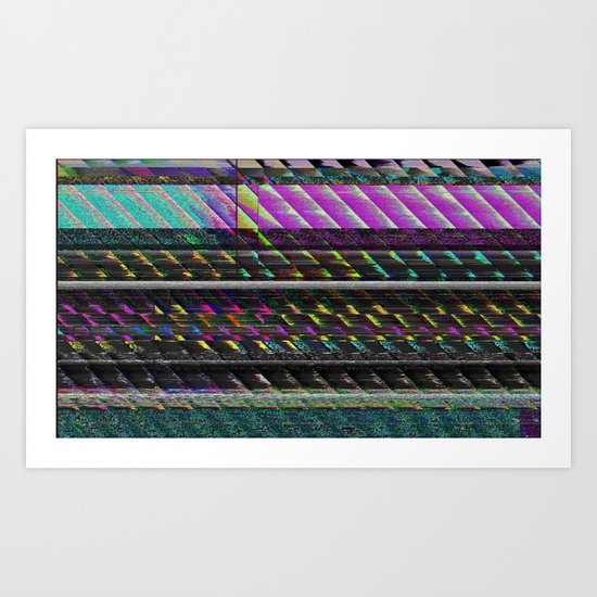 Glitch Nature Art Print