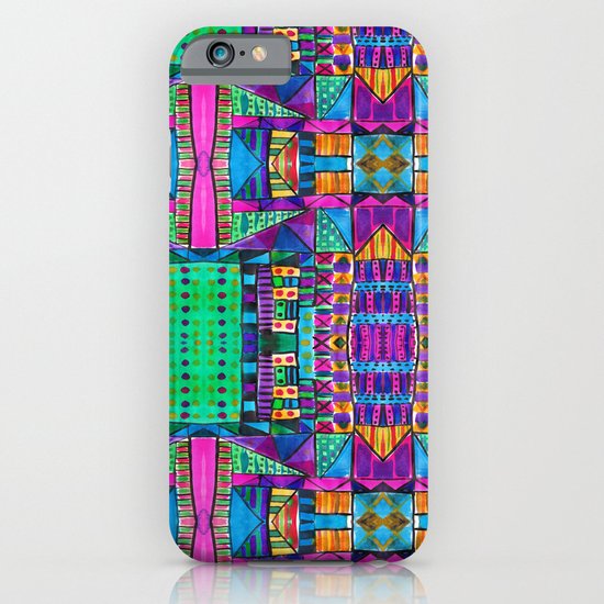 Tribal Patchwork II Pink iPhone & iPod Case