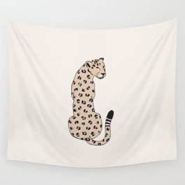 Cheetah with pink spots animal print Wall Tapestry