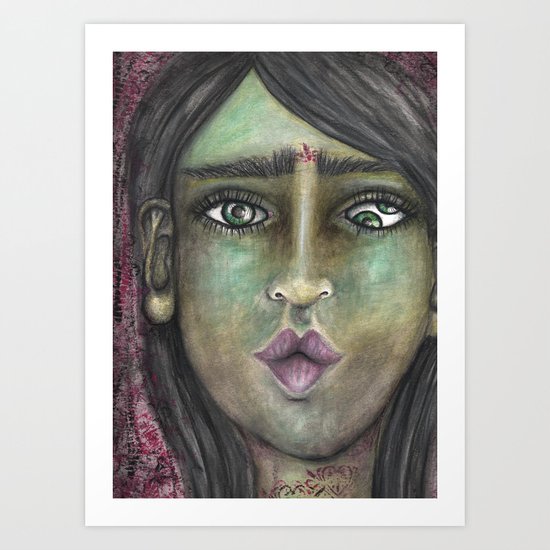 Double Eye Art Print
