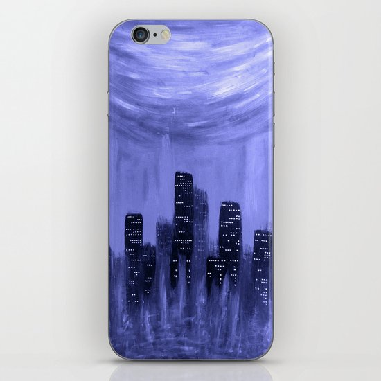 City of Fire ~ Blue iPhone & iPod Skin