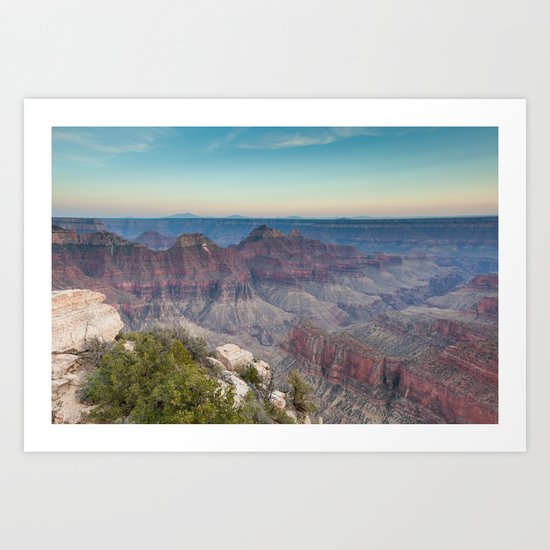 Sunset, North Rim, Grand Canyon National Park Art Print
