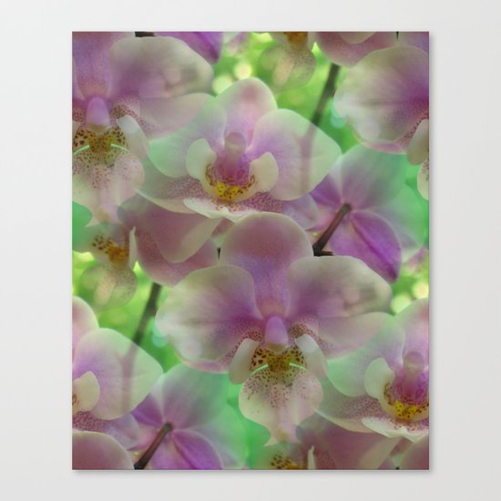 Tropical Pink Orchid Fantasy Canvas Print