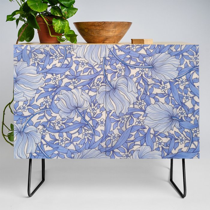 William Morris Vintage Pimpernel Pale Blue Credenza