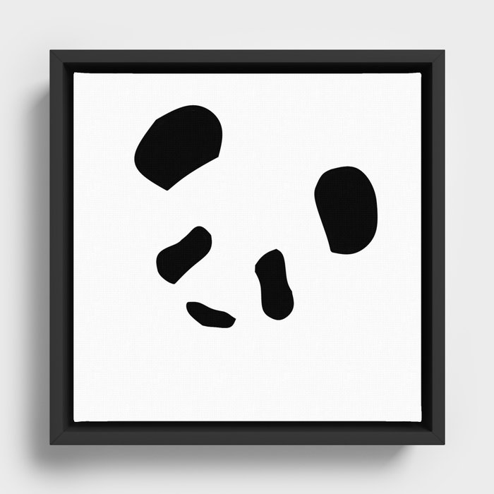 Panda Blot Framed Canvas