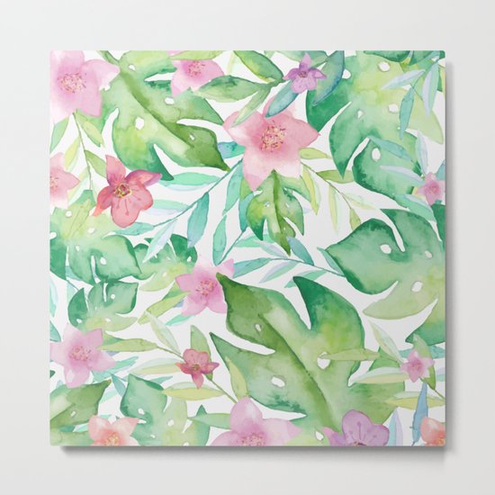 FLOWERS WATERCOLOR 17 Metal Print