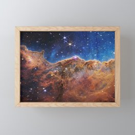 Cosmic Cliffs Framed Mini Art Print