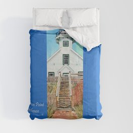 Mission Point Lighthouse Comforter