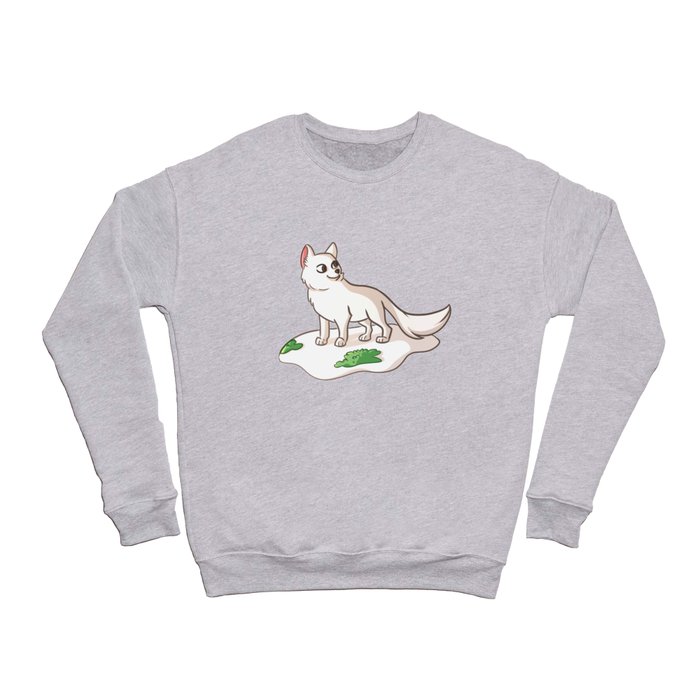 Arctic Animals cute snow fox Kids gifts Crewneck Sweatshirt