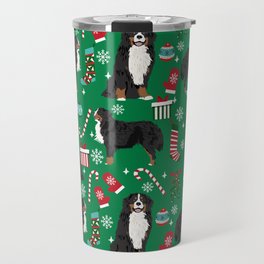 Bernese Mountain Dog christmas dog breed gifts mittens stockings presents candy canes Travel Mug