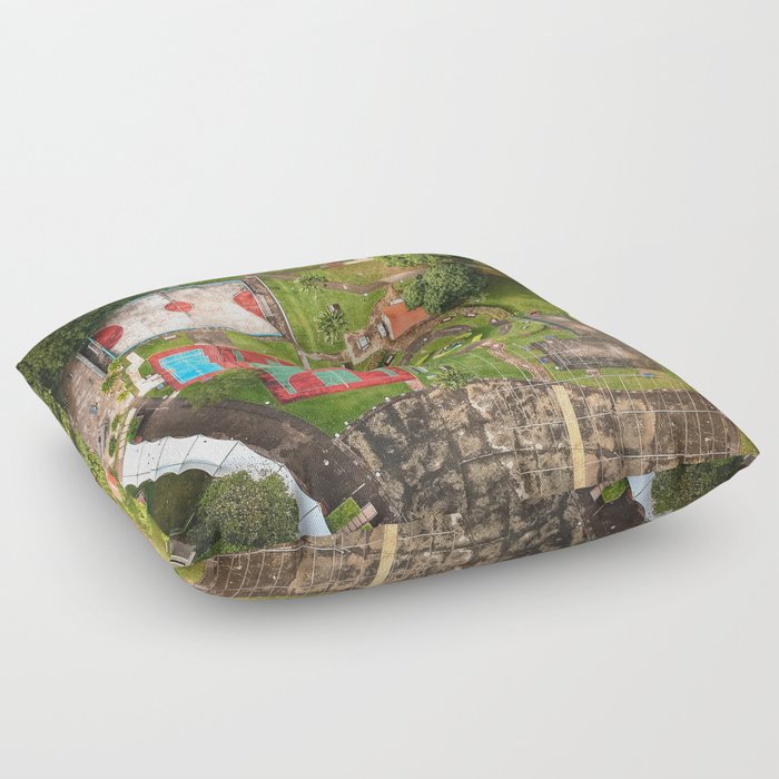 Singapore Aerial Drone Floor Pillow By Jsebouvi Society6