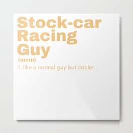 Stock-car Racing Guy - Stock-car Racing Metal Print | Sport, Race, Formula1, Daytona, Painting, Oval, Speed, Usa, Sports, Track 