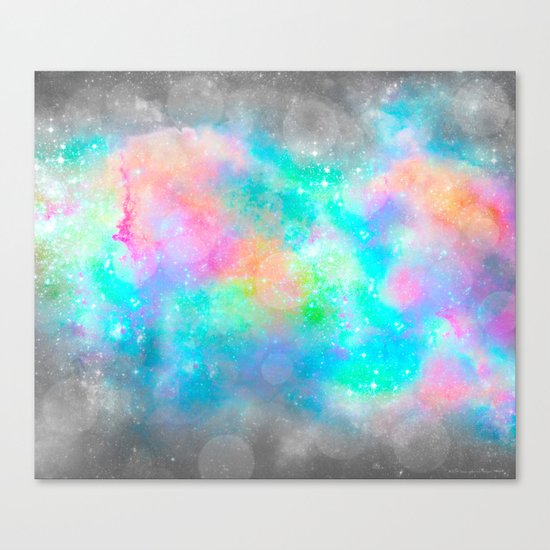 The Soul Becomes Dyed With the Colors of it's Thoughts (Galactic Watercolors) Canvas Print