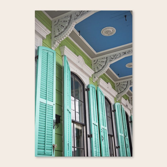New Orleans Colorful Porch Canvas Print By Heathergreen Society6