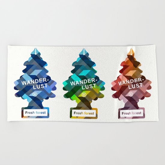 Wunderbar forests Beach Towel
