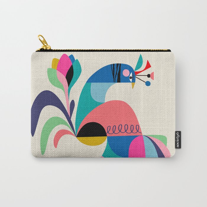 Miss Peacock Carry-All Pouch
