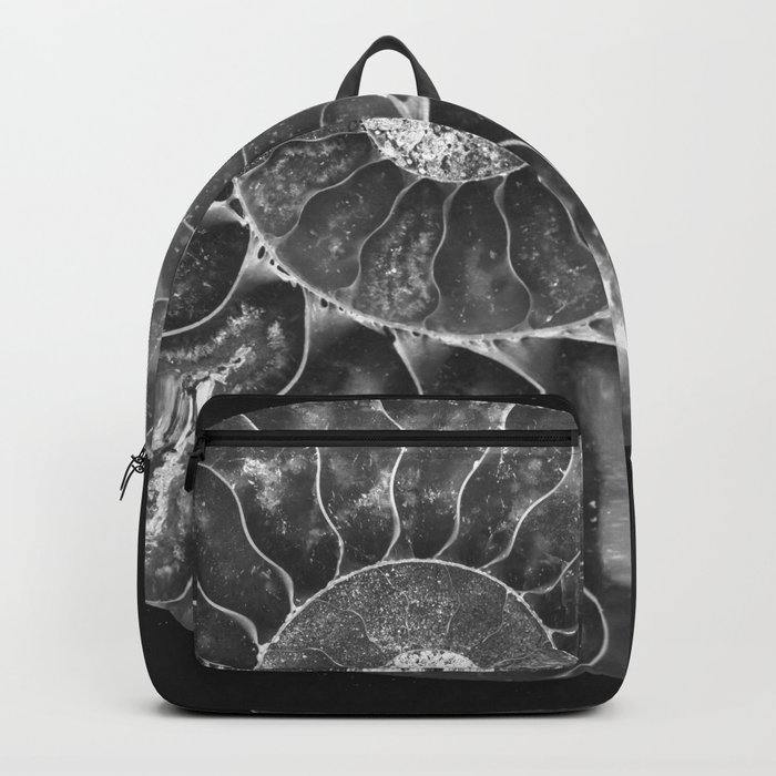 B&W Ammonite Backpack