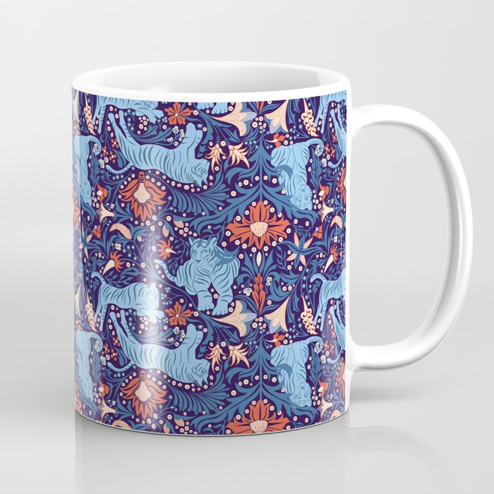 Floral Tiger Coffee Mug