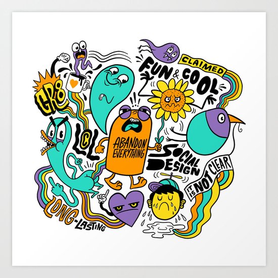 Fun & Cool Art Print