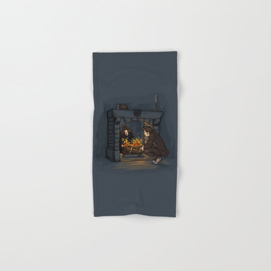 The Witch in the Fireplace Hand & Bath Towel
