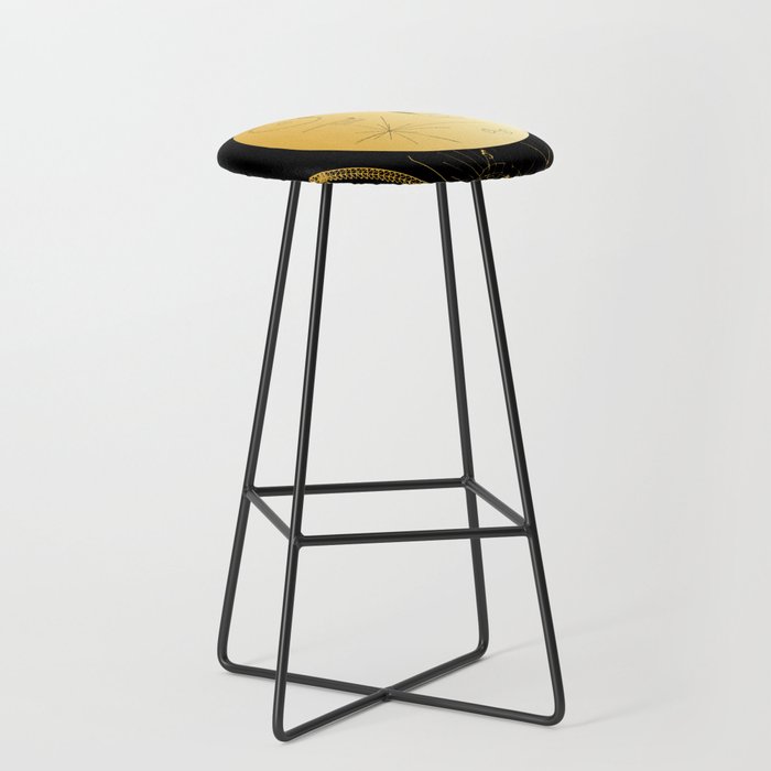 Voyager 1 Golden Record 3 Bar Stool